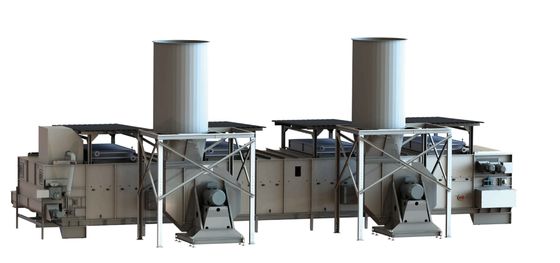 Efficient Low Emission Particle Board PB OSB Low Temperature Belt Type Dryer